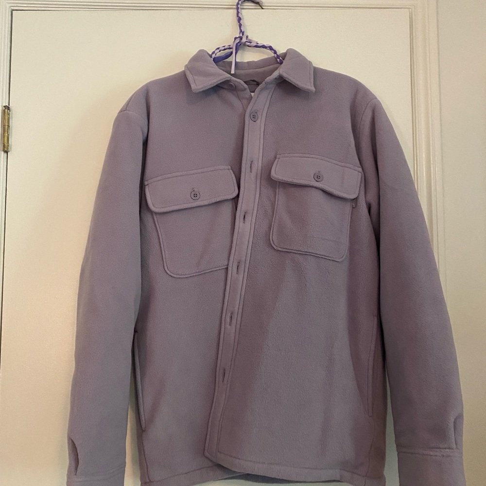 Aritzia Purple Fleece Jacket - Picture 3 of 3